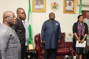 Courtesy call on Abia State Governor,H.E Dr.Okezie V. Ikpeazu on Collaboration for Ariaria Independent  Power Plant (IPP)