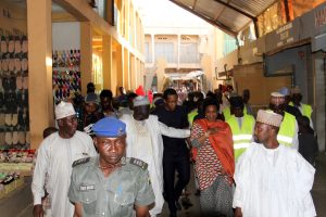 Inspection of the First Phase of 500 Electrified Shops at  Sabon- Gari  Market , Kano State