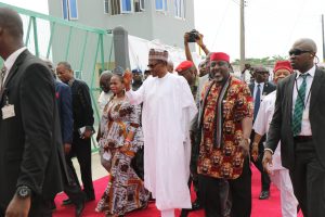President Buhari commissions Ariaria Market IPP