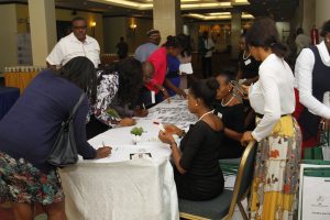 Day 1 - Cross section of participants at the registration desk
