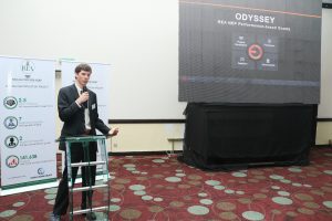 Hunter Dudley Odyssey Product Manager giving the Odyssey Training at the NEP Technical Workshop