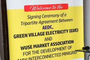 AEDC, GVE, Wuse Market Association Agreement Signing