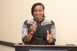 MDCEO Rural Electrification Agency Mrs Damilola Ogunbiyi, giving her remarks during the Grant Agreement Signing for PBG and OBF in Abuja