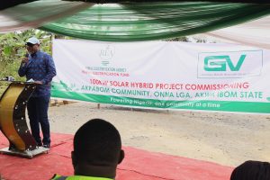 Rural Electrification Agency Commissioned a 100KW Solar Hybrid Mini Grid Power Plant in Akpabom Community