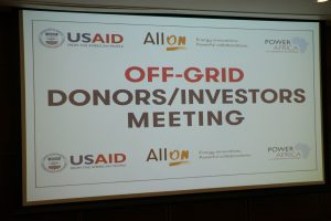 MD/CEO of REA Participates at the Off-grid Investors/ Donors Coordination Meeting