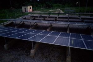 Installed Solar Panel for 67.32KW Solar Hybrid Mini Grid at Akipelai in Ogbia Local Government of Bayelsa State