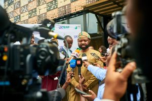 Olufemi Akinyelure - Head, Nigeria Electrification Project, REA Addresses the Press.jpg